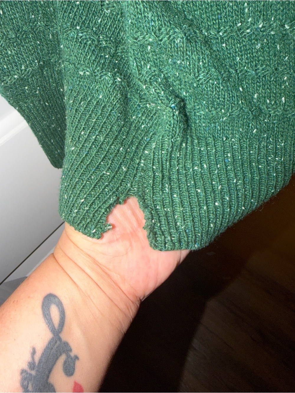 Chic Soul XXL Forest Green Textured Knit Sweater Oversized Fall Cozy Boutique - Picture 8 of 9